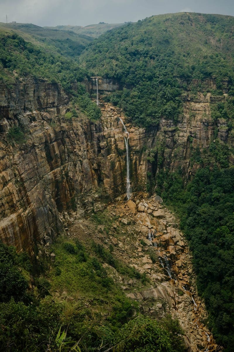 Green canyon and river near Shillong